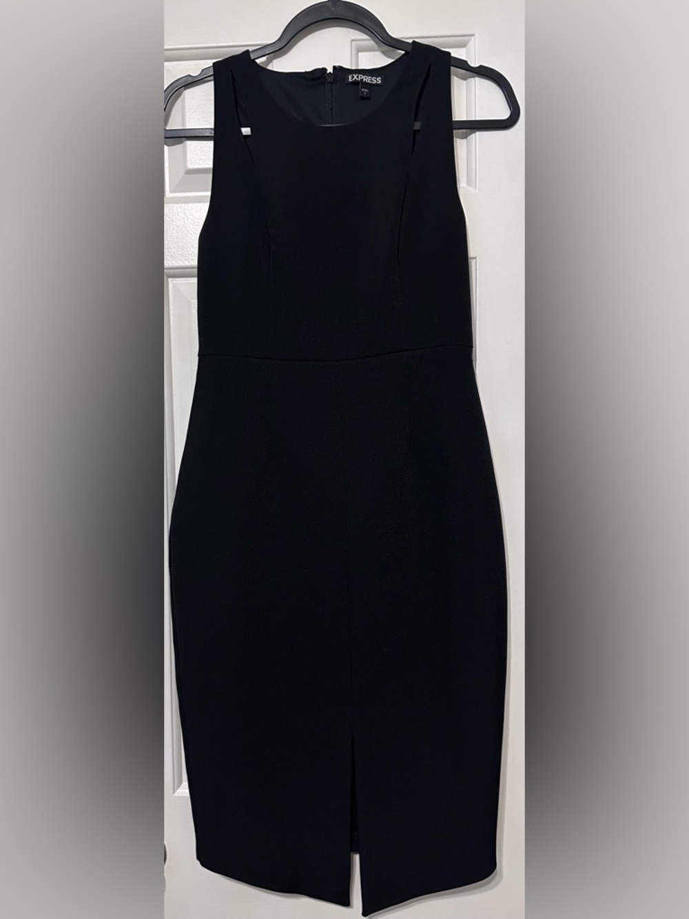 Express Black Strapless Sheath Dress